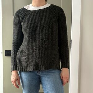 American Eagle Outfitters Dark Green/Black Sweater